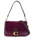 Tabby Soft Shoulder Bag, £175, Handbags, Purple, Leather/Suede, Front view